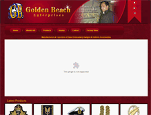 Tablet Screenshot of goldenbeachent.com